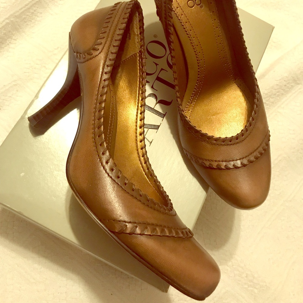 Franco Sarto Talento pump, sz 8, taupe